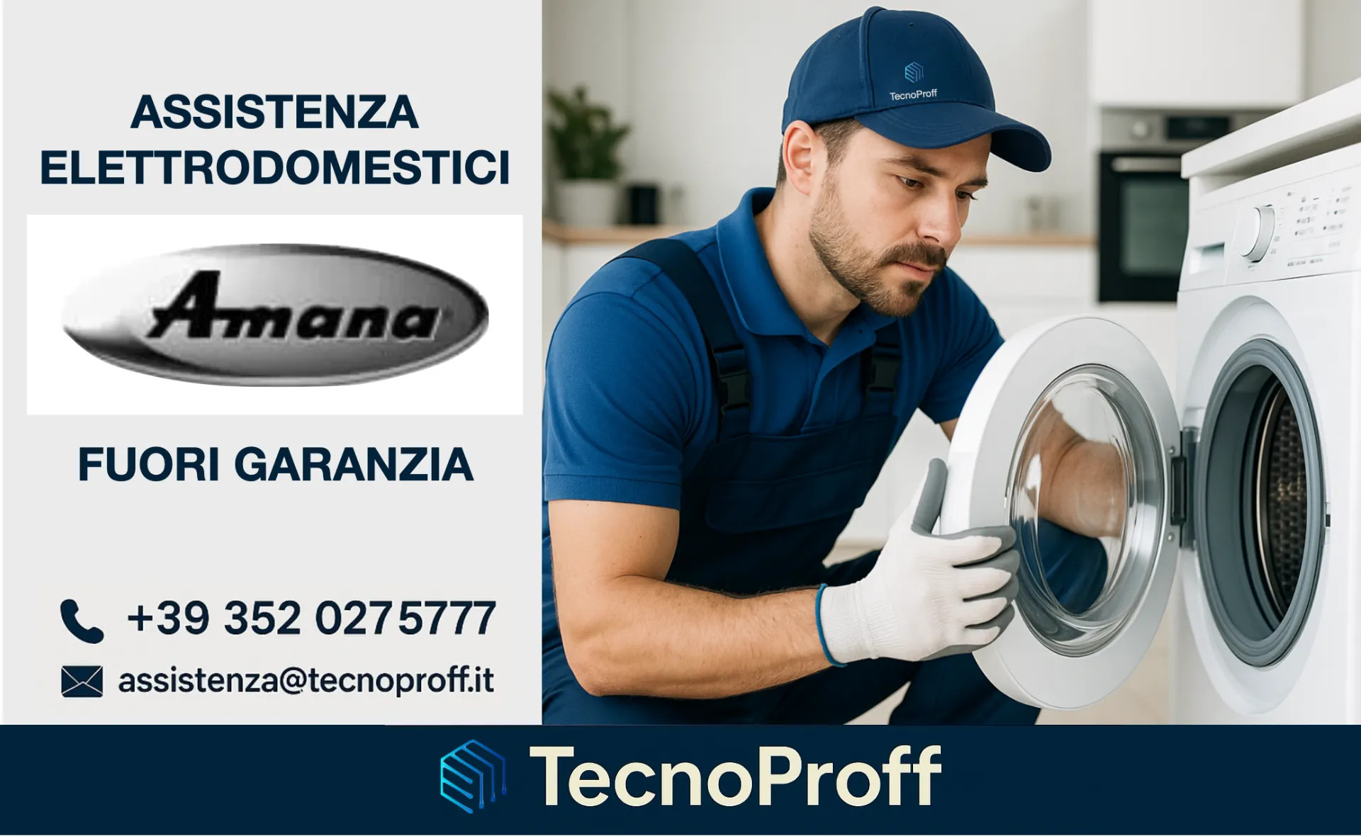 Assistenza e riparazione elettrodomestici Amana a domicilio