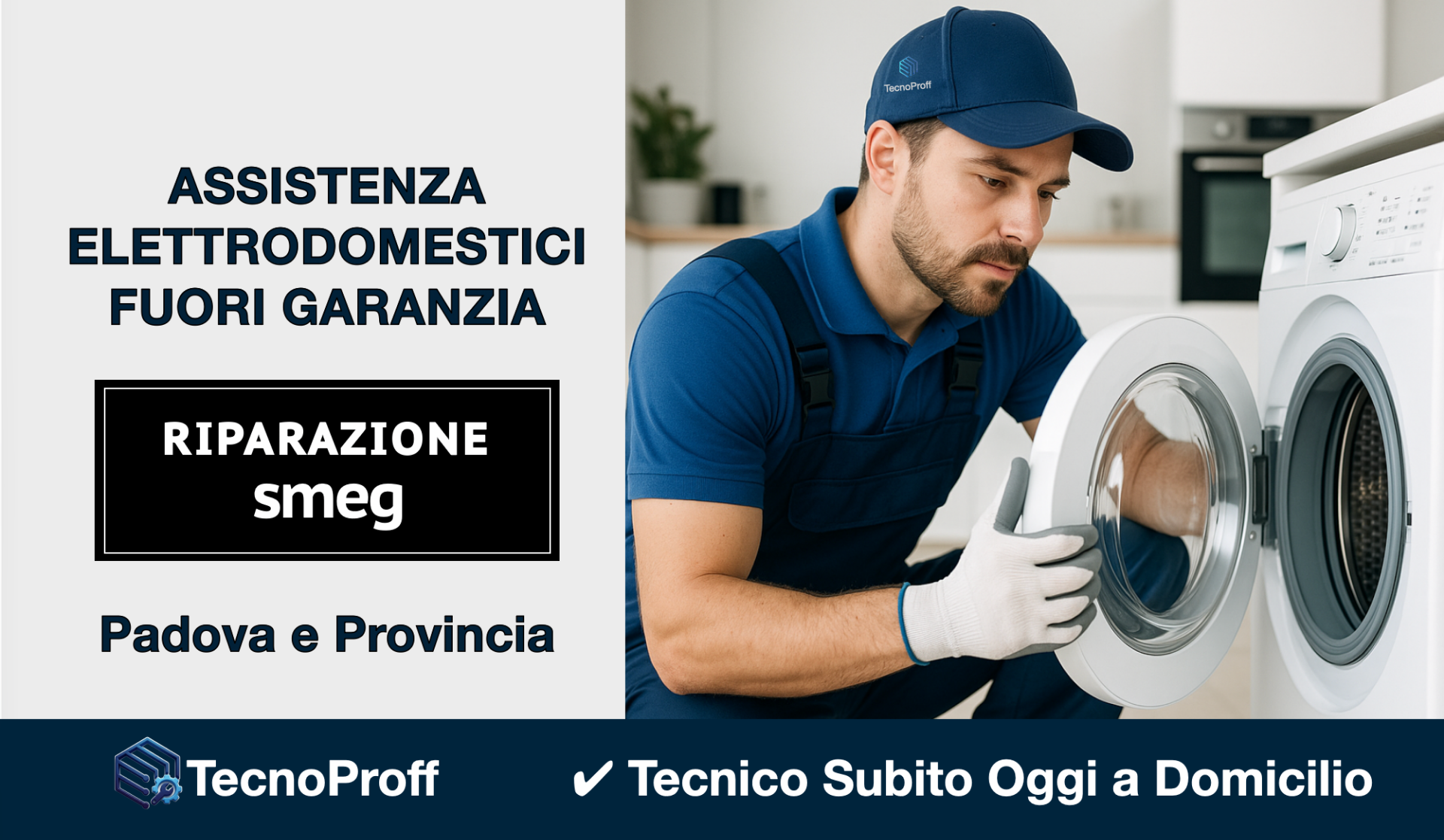Tecnico Smeg a Padova per riparazione elettrodomestici a domicilio entro 24 ore