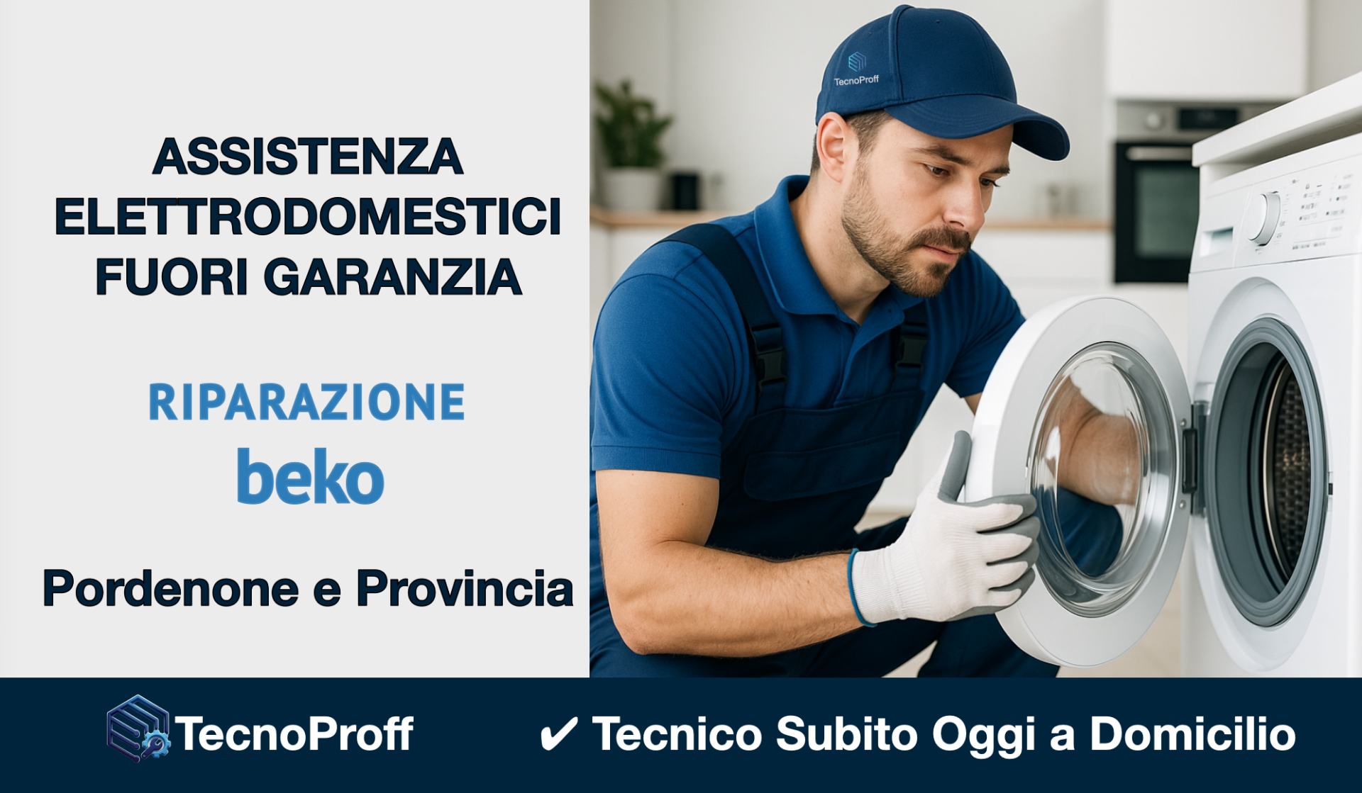 Tecnico Beko a Pordenone per riparazione elettrodomestici a domicilio entro 24 ore