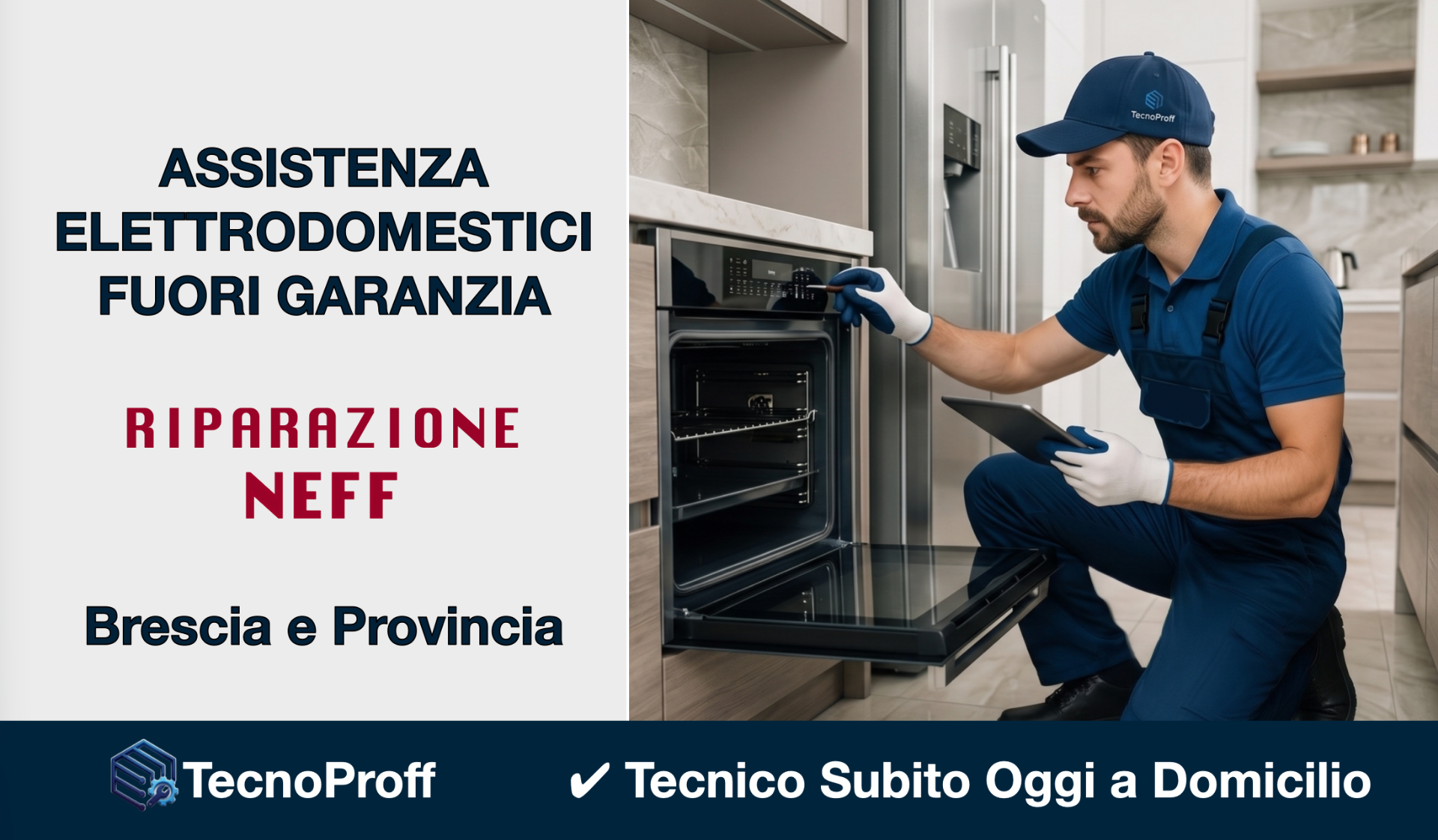 Tecnico Neff a Brescia per riparazione elettrodomestici a domicilio entro 24 ore