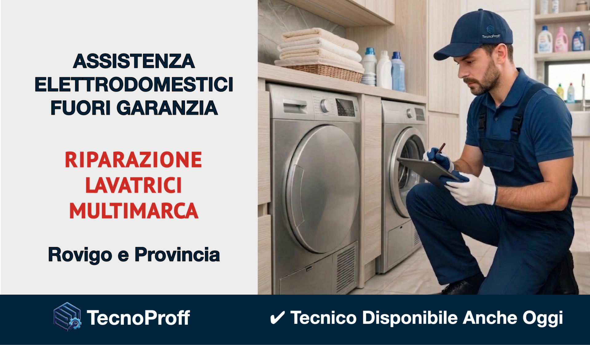 Riparazione lavatrici multimarca a Rovigo con tecnico specializzato a domicilio fuori garanzia